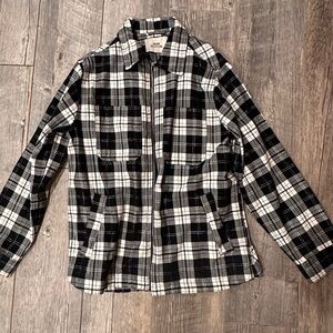 Urban Outfitters Black and White Plaid Shirt